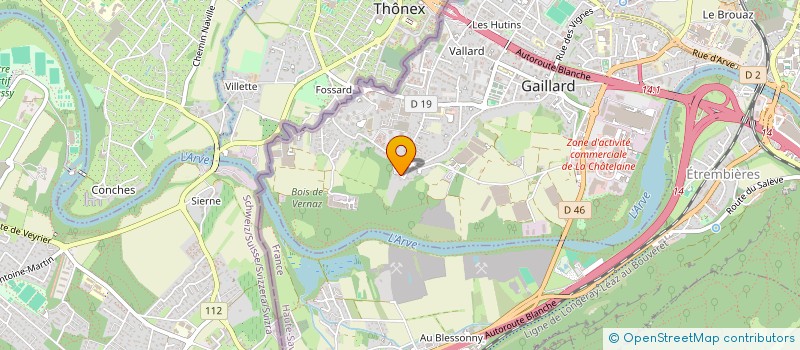 localisation de l'entreprise DU CREST DE VAULX à GAILLARD