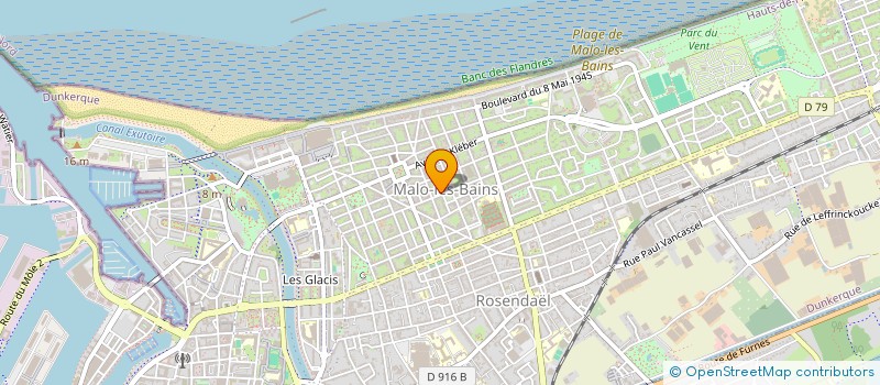 localisation de l'entreprise DU CROISE LAROCHE à DUNKERQUE