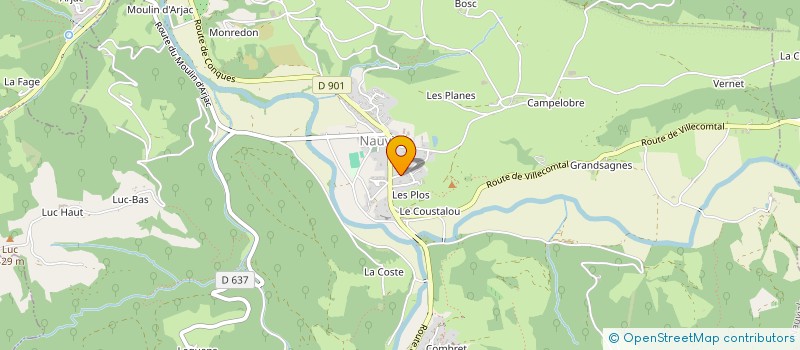 localisation de l'entreprise DU CROS DE TESTET à SAINT-CHRISTOPHE-VALLON