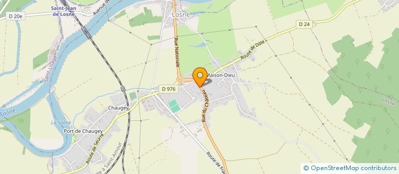 localisation de l'entreprise DU CRUEZ  LAPERRIERE-SUR-SAONE