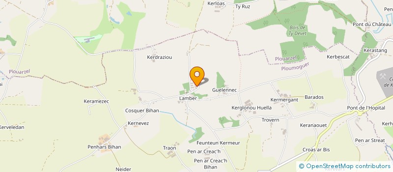 localisation de l'entreprise DU CRUGUEL à PLOUMOGUER