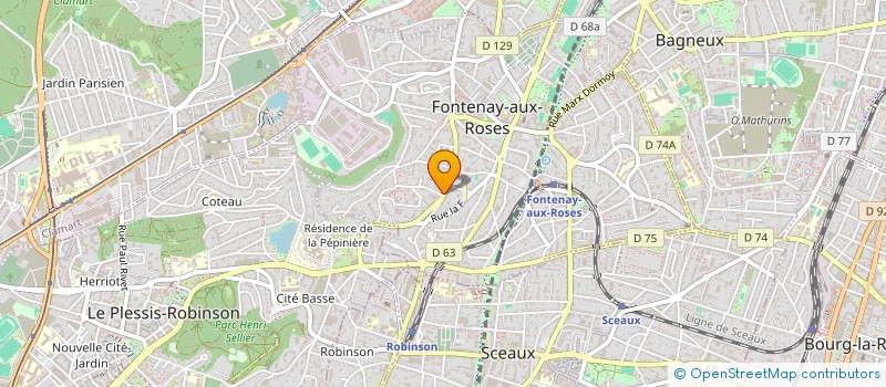 localisation de l'entreprise DU CŒUR AU VENTRE à FONTENAY-AUX-ROSES