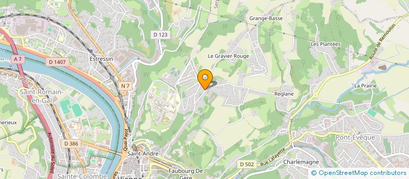 localisation de l'entreprise DU-CURTIL PUBLICITE  VIENNE