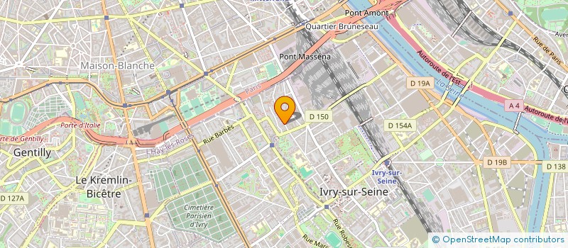 localisation de l'entreprise DU DE CUJUS LEDREUX à IVRY-SUR-SEINE