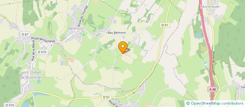 localisation de l'entreprise DU DENIER  BELMONT