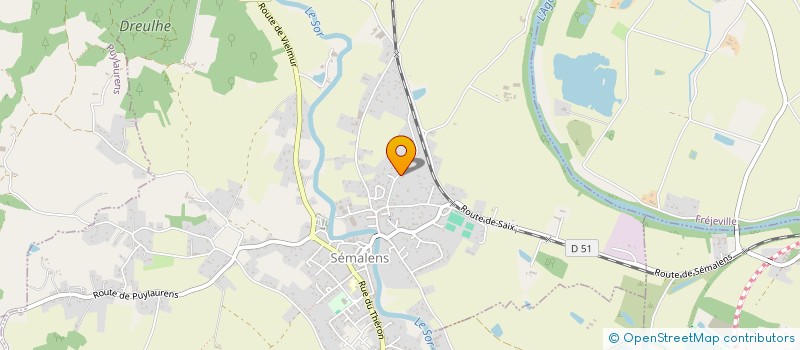 localisation de l'entreprise DU DIAMANT  SEMALENS