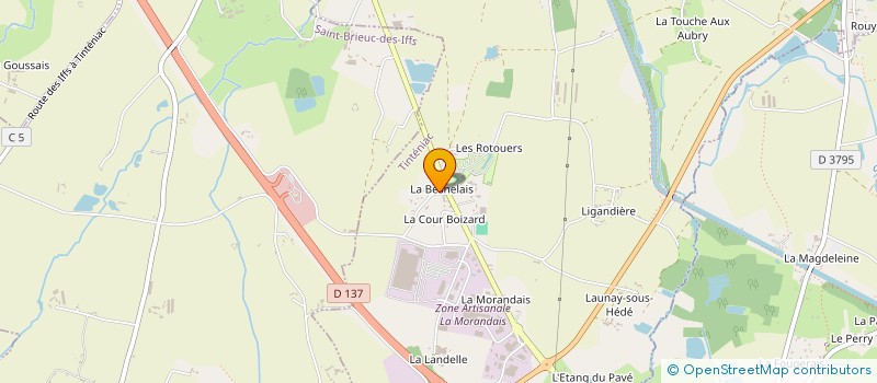 localisation de l'entreprise DU DOCK  TINTENIAC