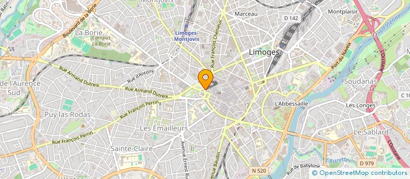 localisation de l'entreprise DU DOCTEUR ALAIN SIMON à LIMOGES