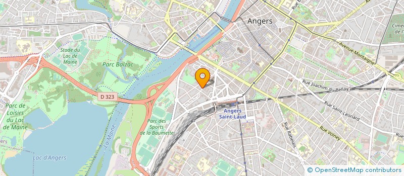 localisation de l'entreprise DU DOCTEUR ANNELISE FOUCHER-LEZLA à ANGERS