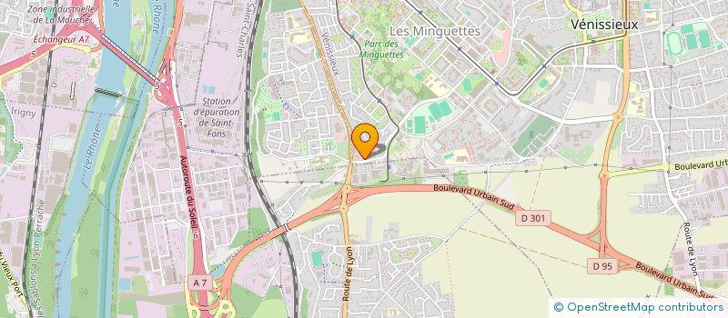 localisation de l'entreprise DU DOCTEUR CELINDA ECARNOT  VENISSIEUX