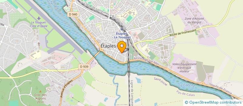 localisation de l'entreprise DU DOCTEUR FANNY SICARD à ETAPLES