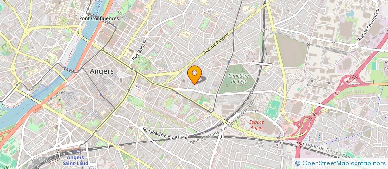 localisation de l'entreprise DU DOCTEUR JACQUES-ARMEL GIQUELLO à ANGERS