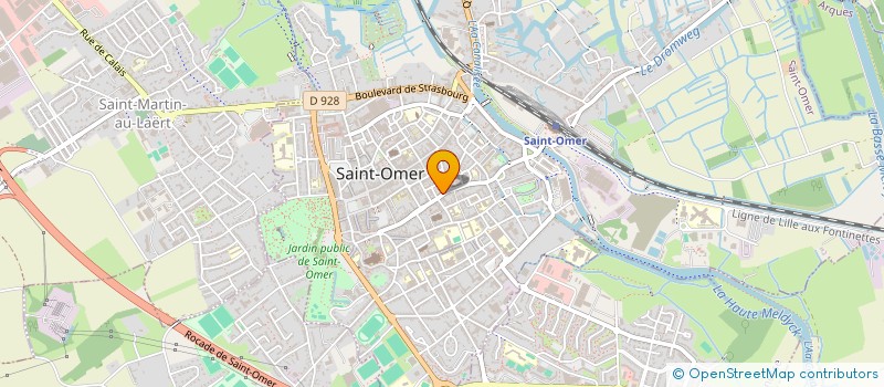 localisation de l'entreprise DU DOCTEUR LEOST  SAINT-OMER