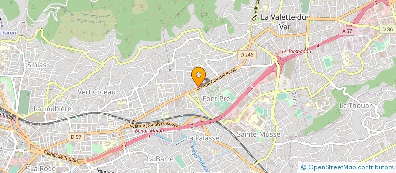 localisation de l'entreprise DU DOCTEUR MAGNE à TOULON