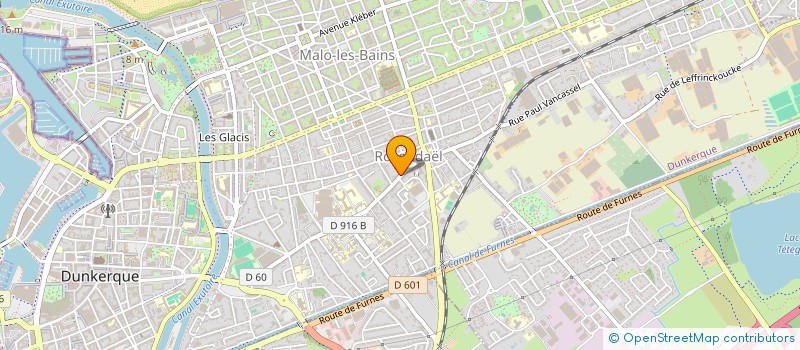 localisation de l'entreprise DU DOCTEUR PIERRE LETIERS CHRIRURGIEN-DENTISTE  DUNKERQUE