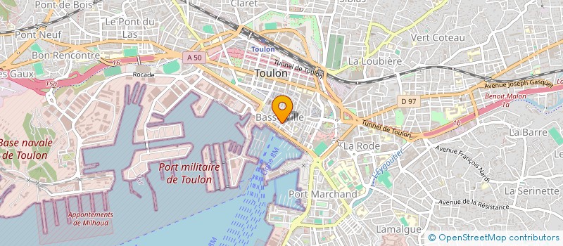 localisation de l'entreprise DU DOCTEUR SHAROV  TOULON