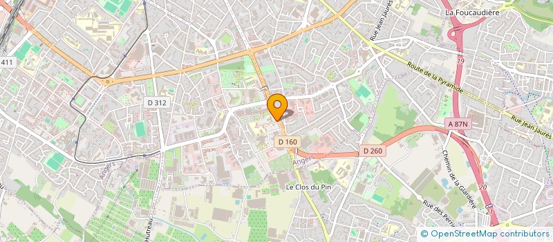 localisation de l'entreprise DU DOCTEUR TAUZI  ANGERS