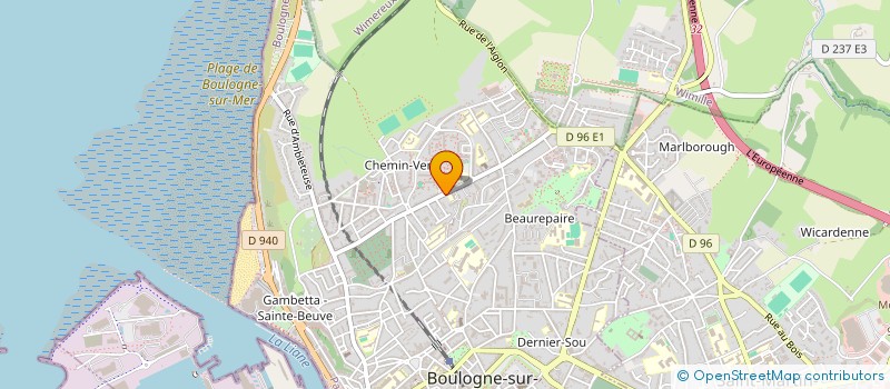 localisation de l'entreprise DU DOCTEUR YLANN ROSENLATT  BOULOGNE-SUR-MER