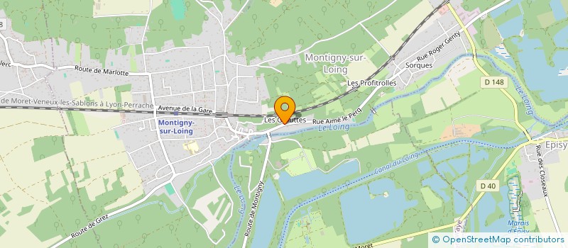 localisation de l'entreprise DU DOMAINE DE FONTAINEBLEAU  MONTIGNY-SUR-LOING