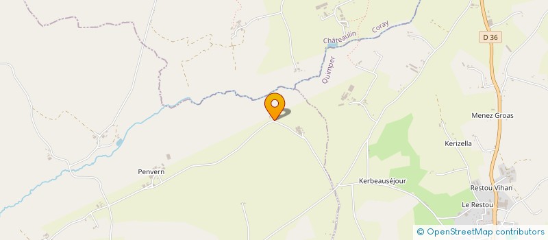 localisation de l'entreprise DU DOMAINE DES RHODODENDRONS  ELLIANT