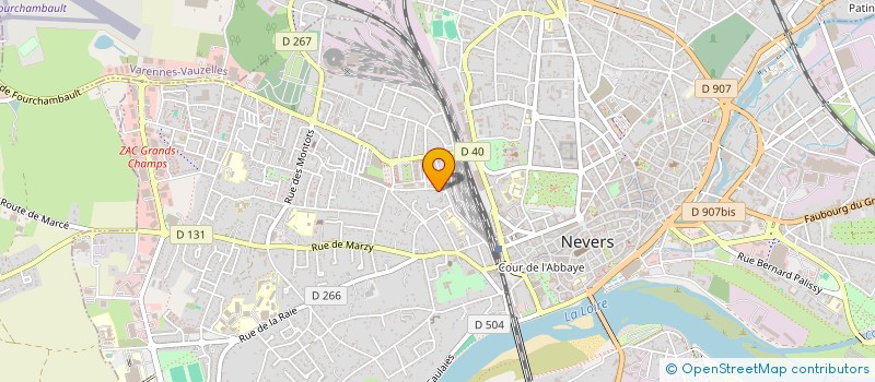localisation de l'entreprise DU DONJON à NEVERS