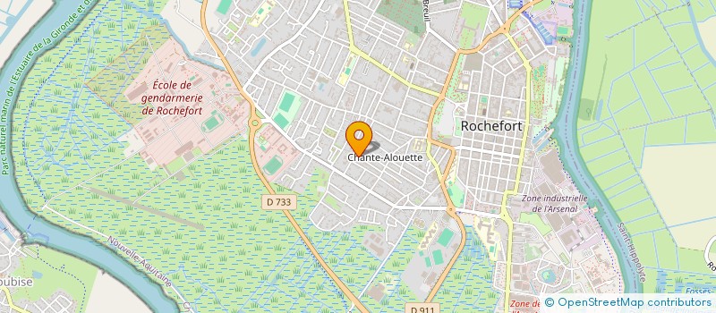 localisation de l'entreprise DU DOUANIER  ROCHEFORT