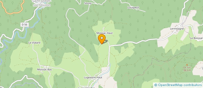 localisation de l'entreprise DU DOULON  SAINT-VERT