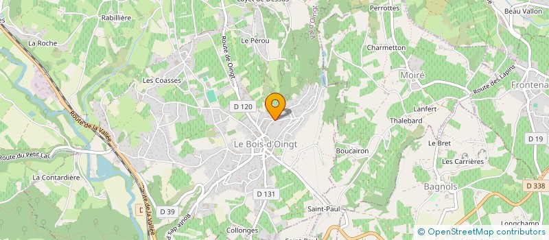 localisation de l'entreprise DU DOUZE JUILLET  VAL D'OINGT