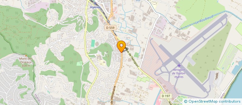 localisation de l'entreprise DU DR AMANDINE BERNARD à HYERES