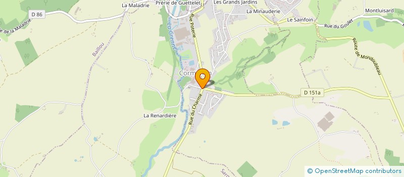 localisation de l'entreprise DU DR LANTO  CORMENON