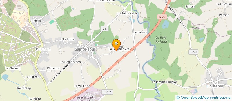 localisation de l'entreprise DU DRAN  GUER