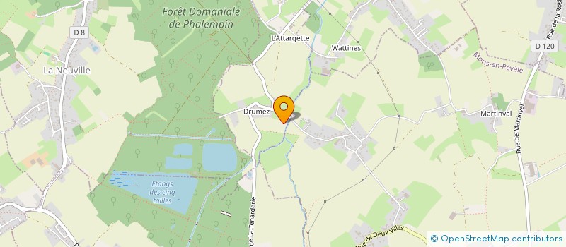 localisation de l'entreprise DU DRUMETZ  ATTICHES