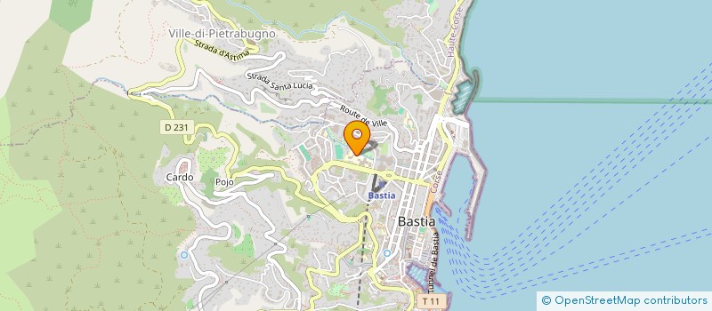 localisation de l'entreprise DU FANGO à BASTIA