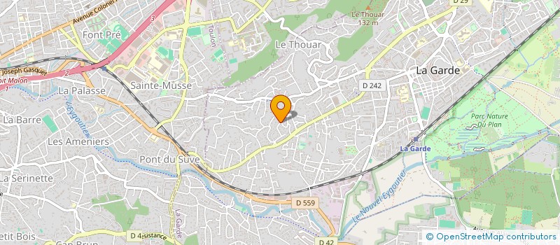 localisation de l'entreprise DU FARON à LA GARDE