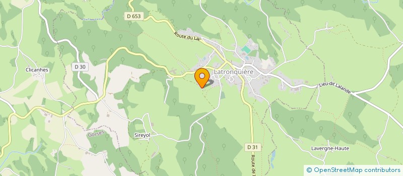 localisation de l'entreprise DU FAU à BESSONIES