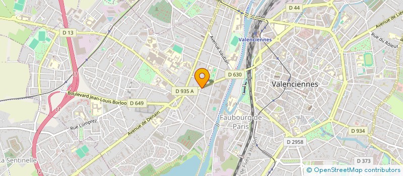 localisation de l'entreprise DU FAUBOURG  VALENCIENNES