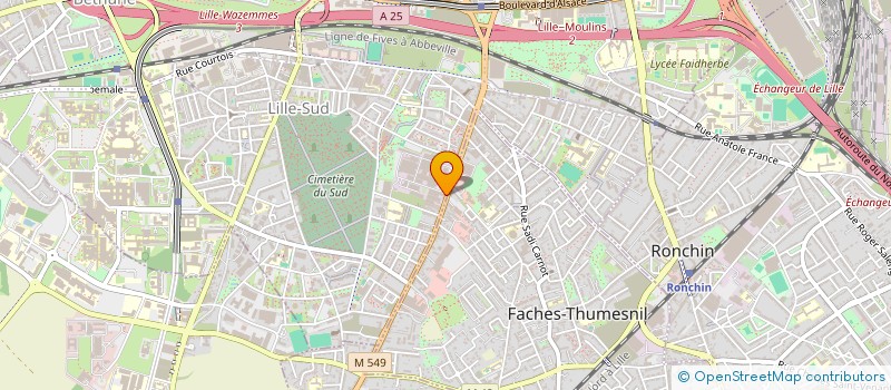 localisation de l'entreprise DU FAUBOURG à LILLE