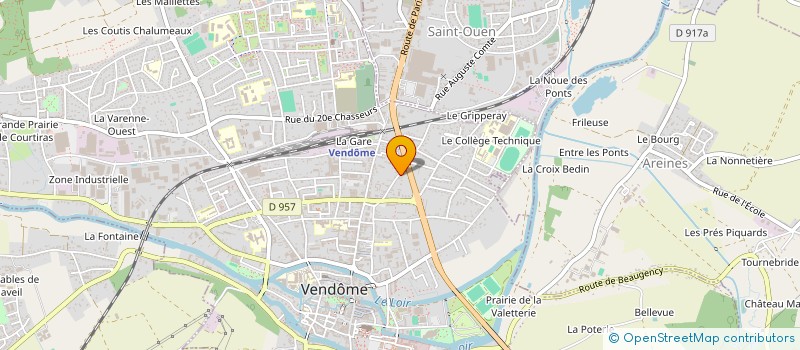 localisation de l'entreprise DU FAUBOURG CHARTRAIN  VENDOME