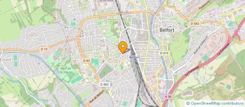 localisation de l'entreprise DU FAUBOURG DE LYON à BELFORT