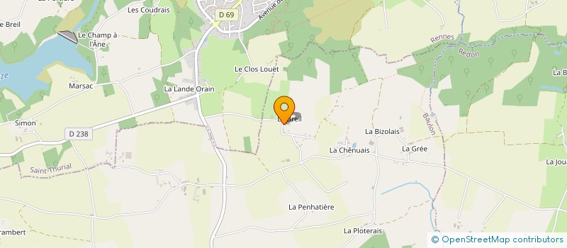 localisation de l'entreprise DU FEUILLAGE VERT à GOVEN
