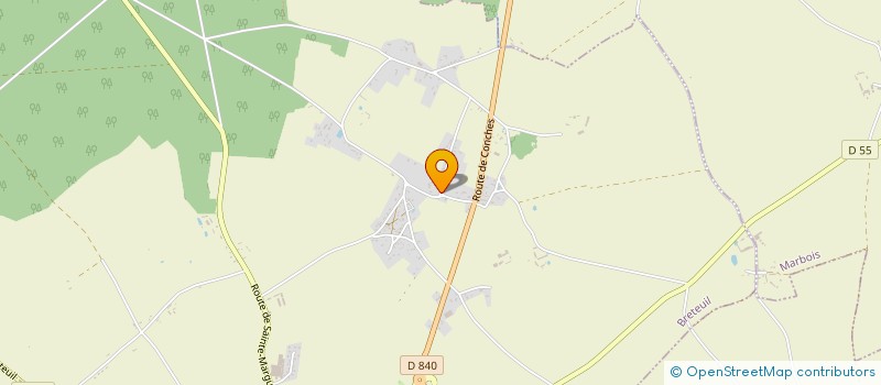 localisation de l'entreprise DU FIEF PELOUSE  BRETEUIL