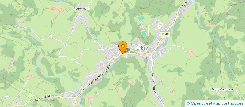 localisation de l'entreprise DU FIL A LA CREATION  ORBEY