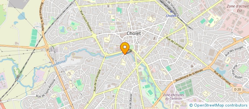 localisation de l'entreprise DU FIL AU FER à CHOLET