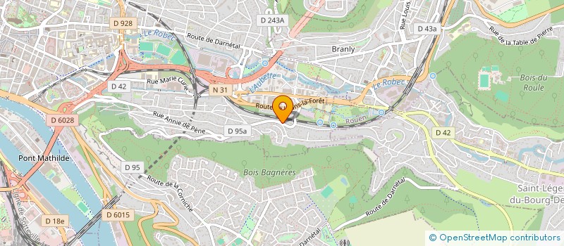 localisation de l'entreprise DU FIL ET DES AIGUILLES à ROUEN