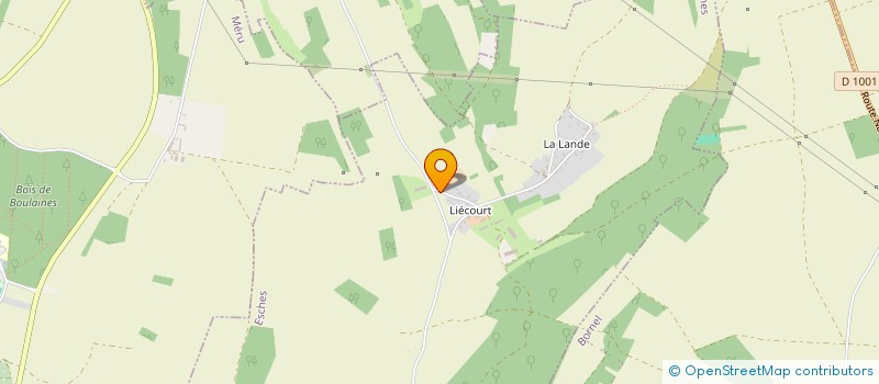 localisation de l'entreprise DU FOND DE LA LANDE  ESCHES