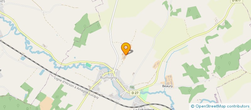 localisation de l'entreprise DU FOND DES POTERIES  RUMIGNY