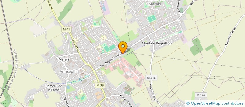 localisation de l'entreprise DU FOREST  ANNULLIN