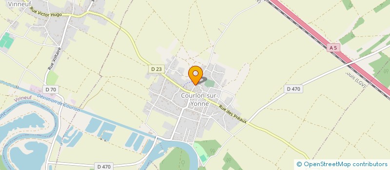 localisation de l'entreprise DU FOSSE  COURLON-SUR-YONNE