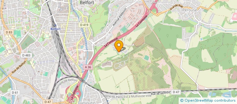 localisation de l'entreprise DU FOUR à BELFORT