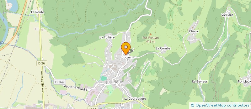 localisation de l'entreprise DU FOUR à JUJURIEUX